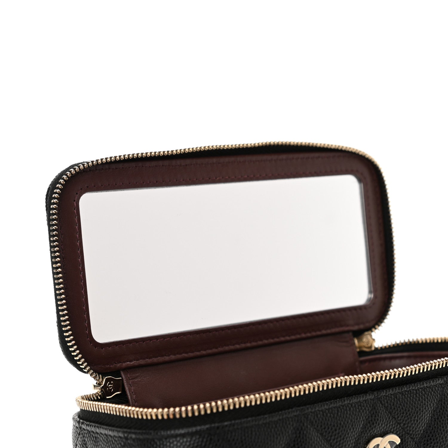 Chanel Caviar Quilted Small Vanity Case With Chain Black 8 of 12