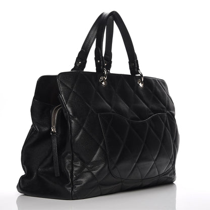 Chanel Soft Caviar Quilted Large Timeless Tote Black 3 of 13