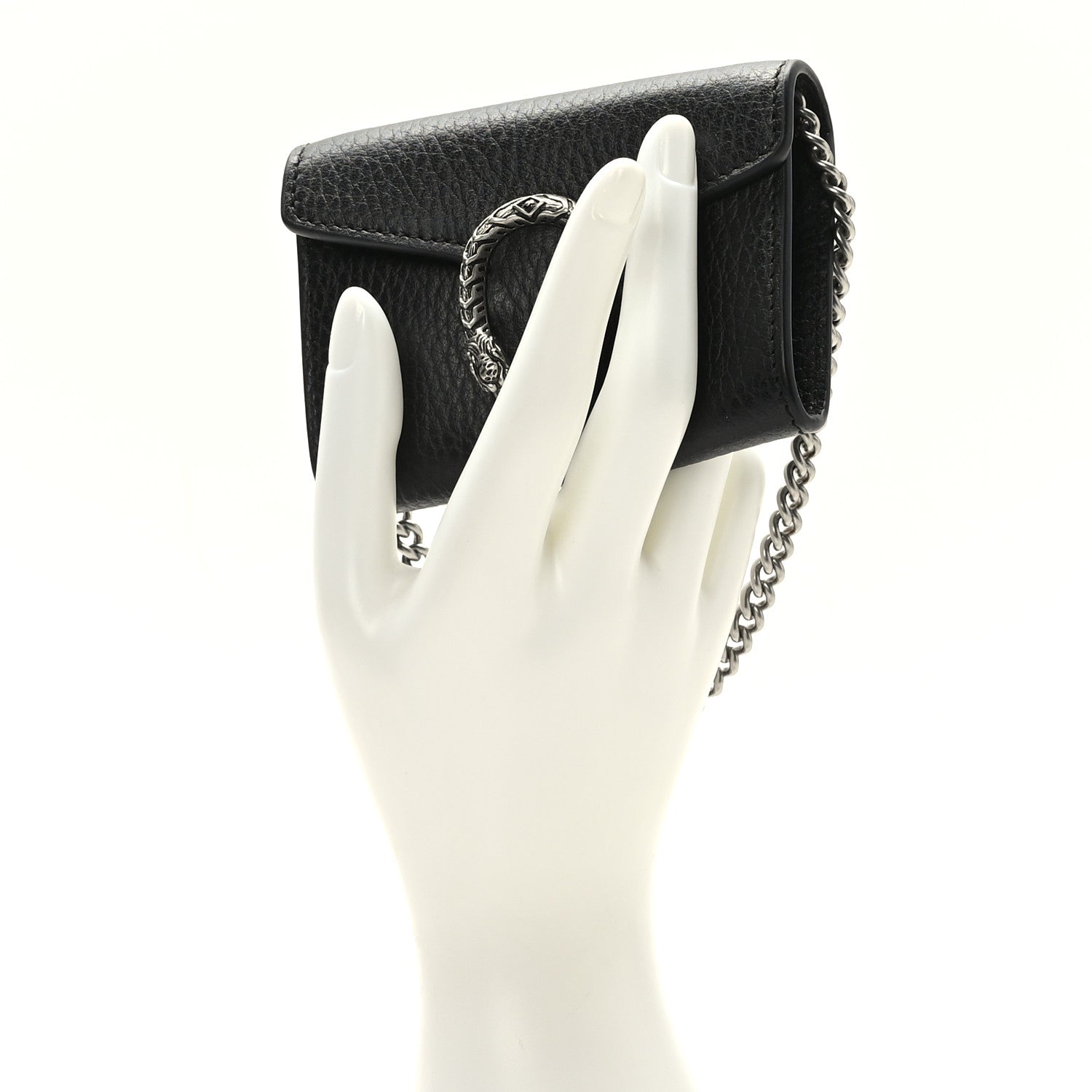 Gucci Calfskin Dionysus Coin Purse Black 2 of 7