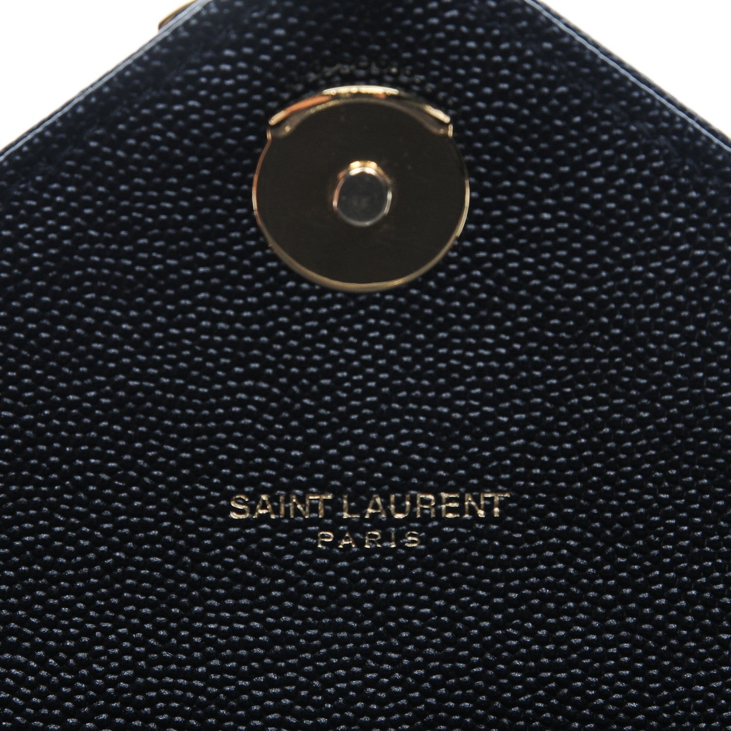 Saint Laurent Grain De Poudre Matelasse Chevron Large Monogram Satchel Black 7 of 7