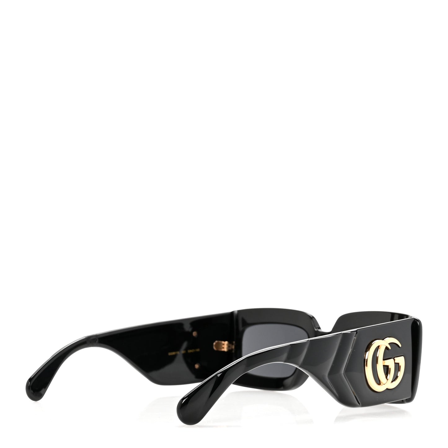 Acetate Rectangular Sunglasses GG0811S Black