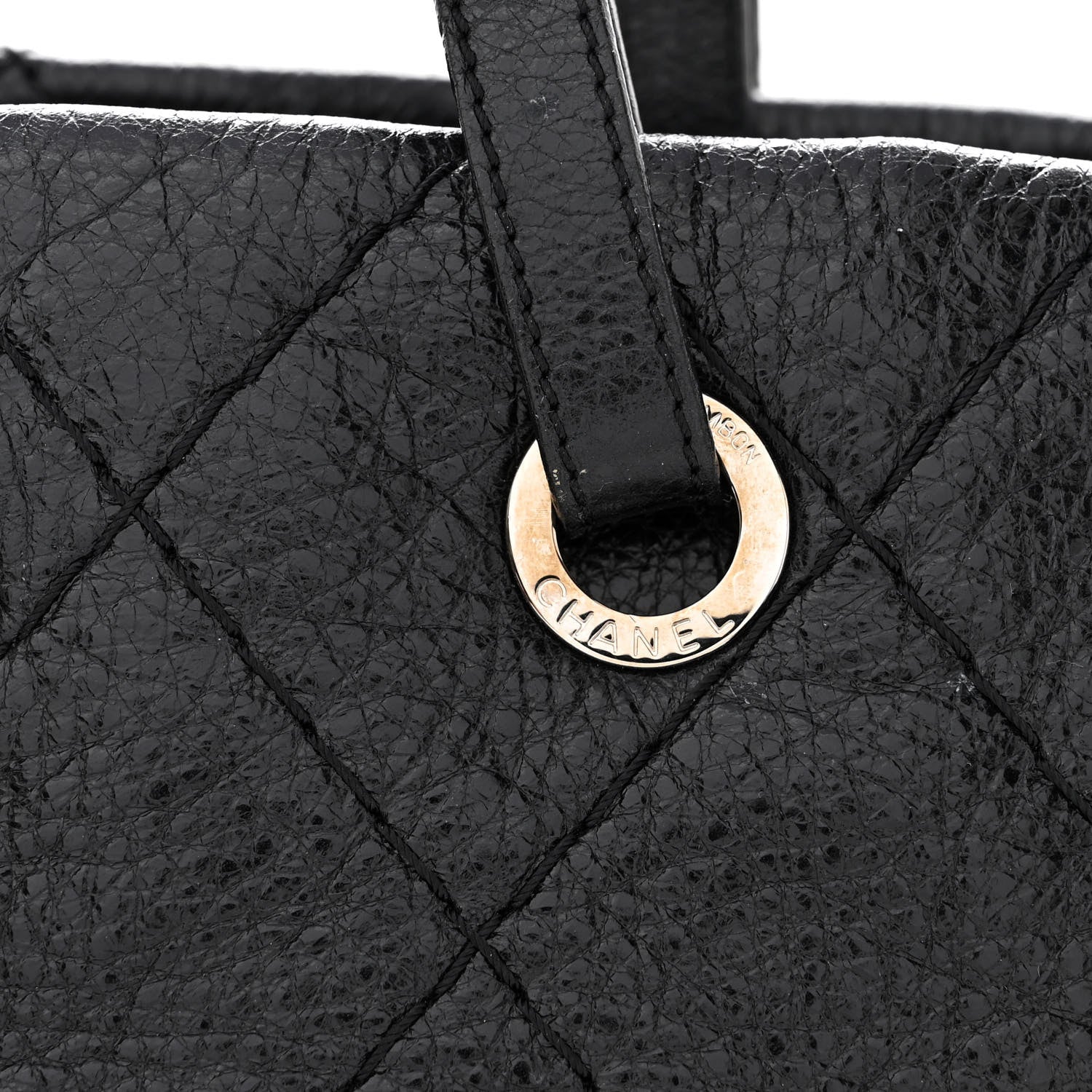 Chanel Glazed Calfskin Large On The Road Tote Black 12 of 12