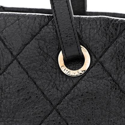 Chanel Glazed Calfskin Large On The Road Tote Black 12 of 12