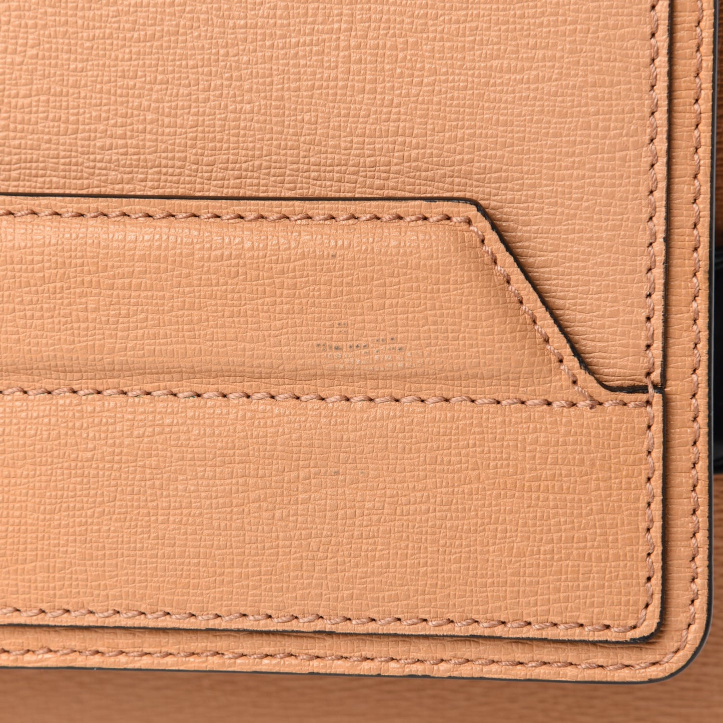 Embossed Grained Calfskin Buckle Trapeze Bag Butter Rum