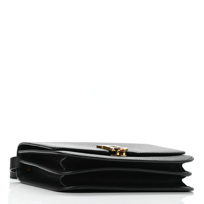 Burberry Grained Calfskin Medium TB Bag Black 4 of 9