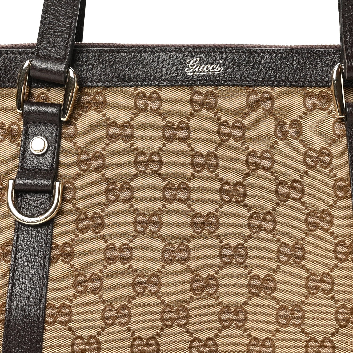 Gucci Monogram Medium Abbey Tote Brown 8 of 10