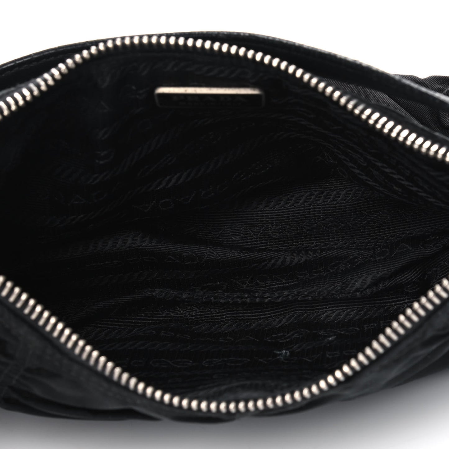 Tessuto Nylon Gaufre Shoulder Bag Black