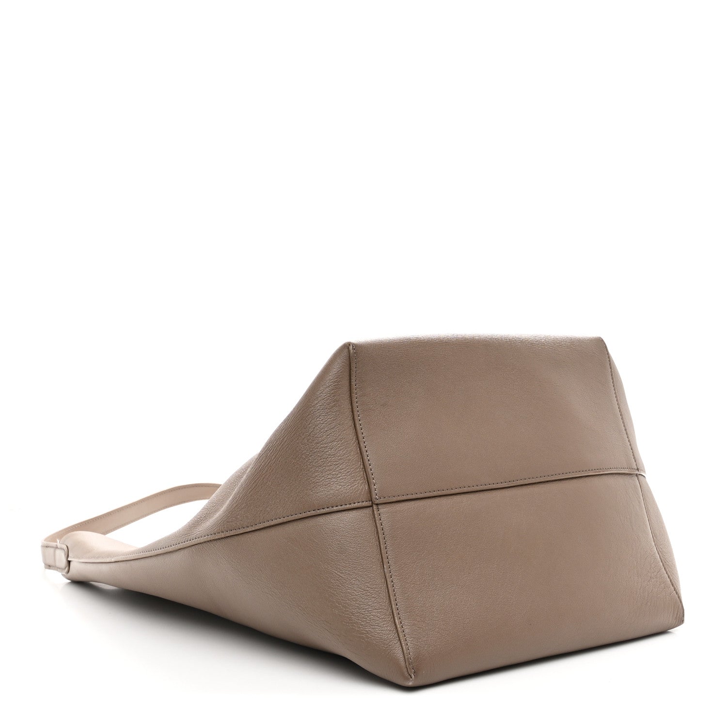 The Row Grained Calfskin Large N/S Park Tote Dark Taupe 4 of 10