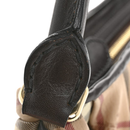Burberry Haymarket Check Knot Shoulder Bag Chocolate 16 of 16