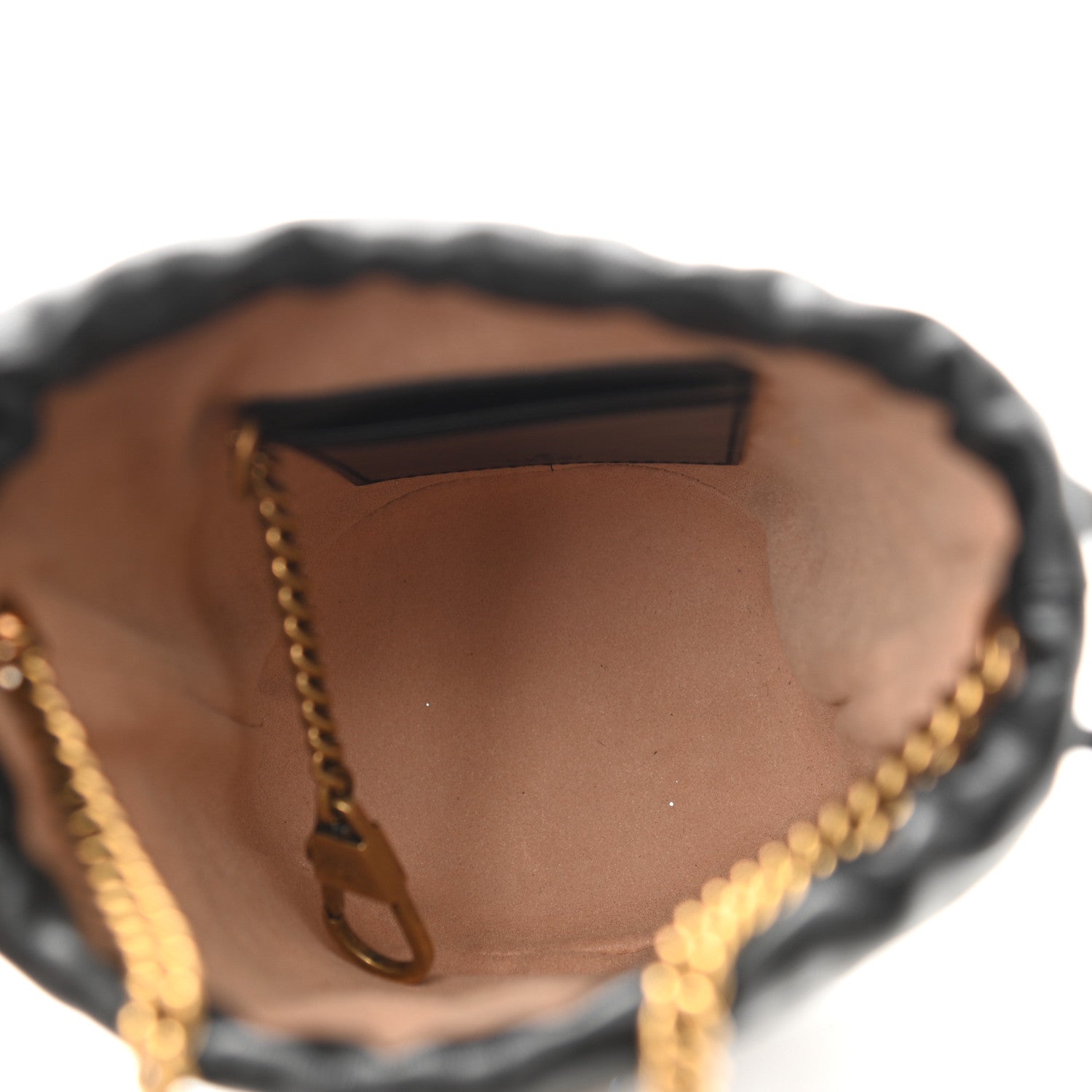 Gucci Calfskin Matelasse Mini GG Marmont 2.0 Bucket Bag Black 5 of 10