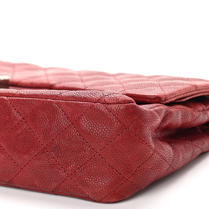 Chanel Washed Caviar Quilted 2.55 Reissue 225 Bijoux Chain Flap Red 10 of 13