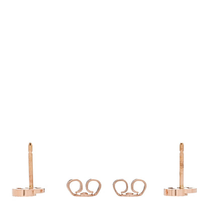 Gucci 18K Rose Gold Mini Running GG Stud Earrings 3 of 4