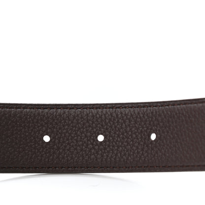 Hermes Box Togo 32mm H Belt 75 Black Chocolate 4 of 4
