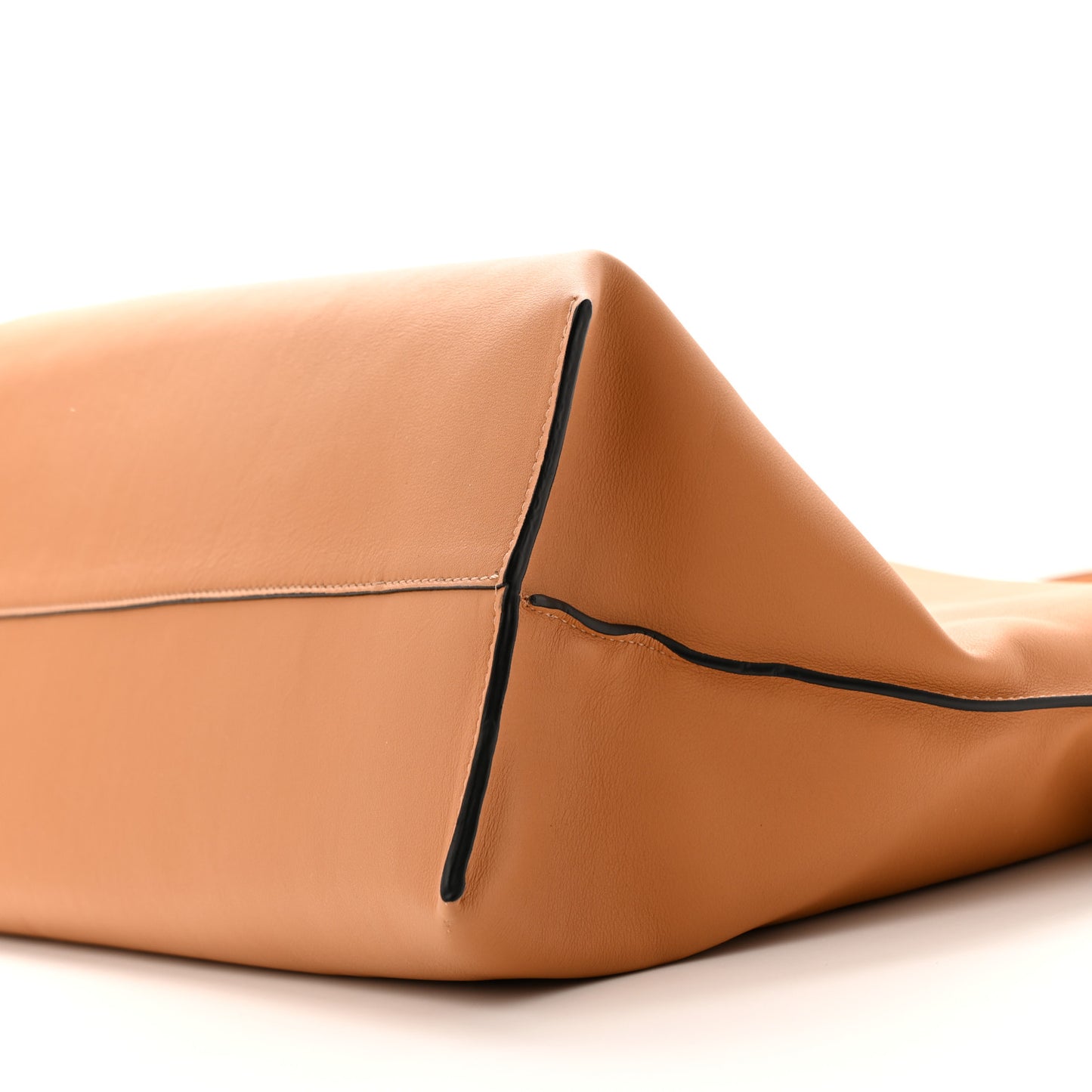 Calfskin XL Flamenco Knot Bag Warm Desert