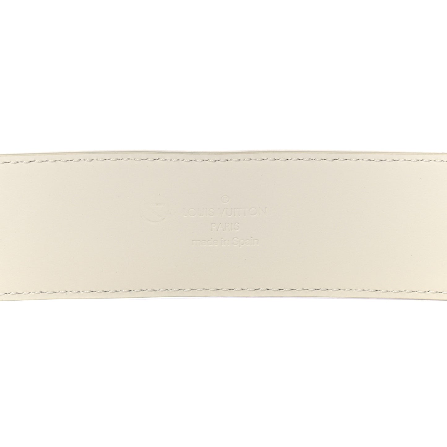 PVC Monogram 40mm LV Initiales Reversible Belt 100 40 Iridescent Prism