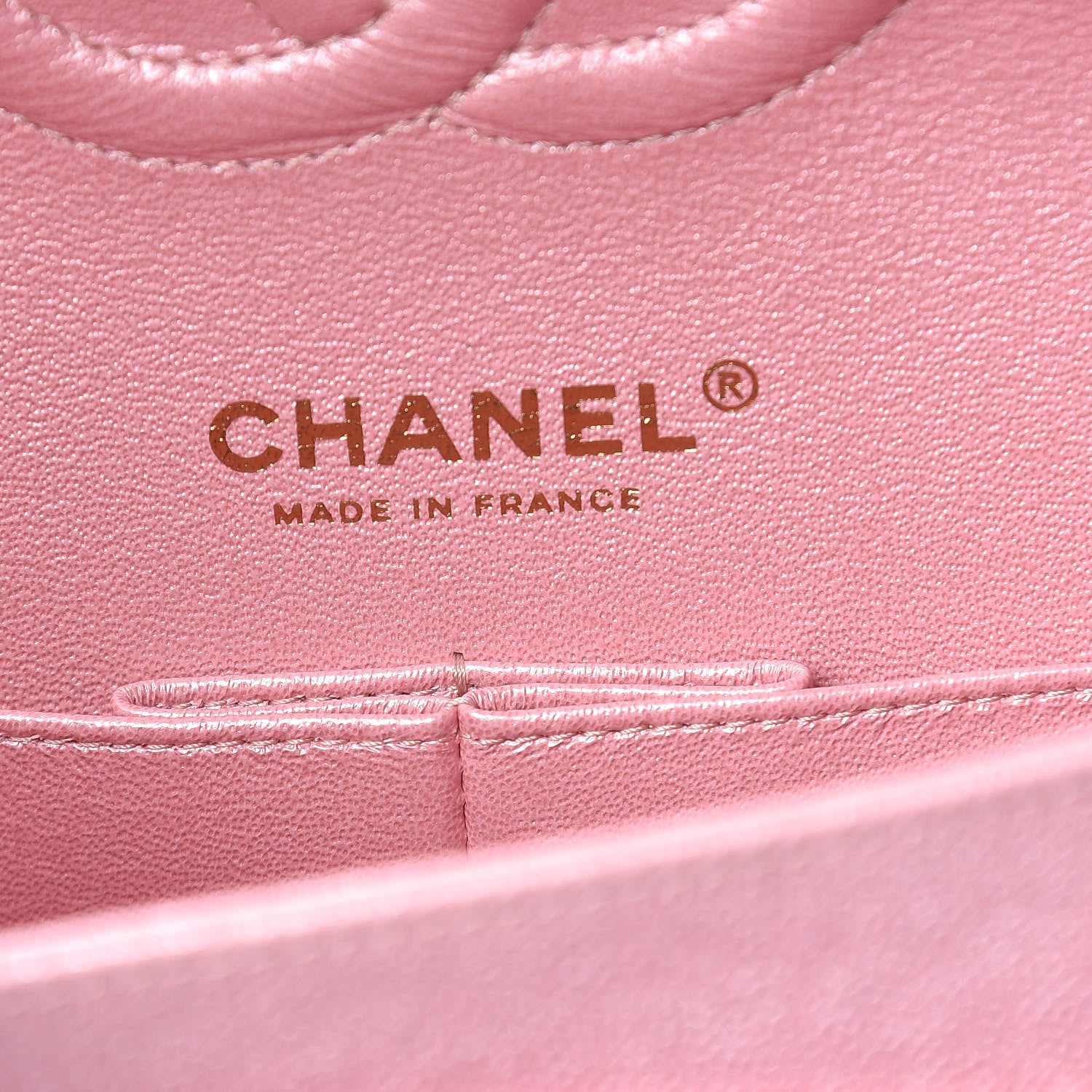 Chanel Iridescent Caviar Quilted Medium Double Flap Rose Pink 8 of 10