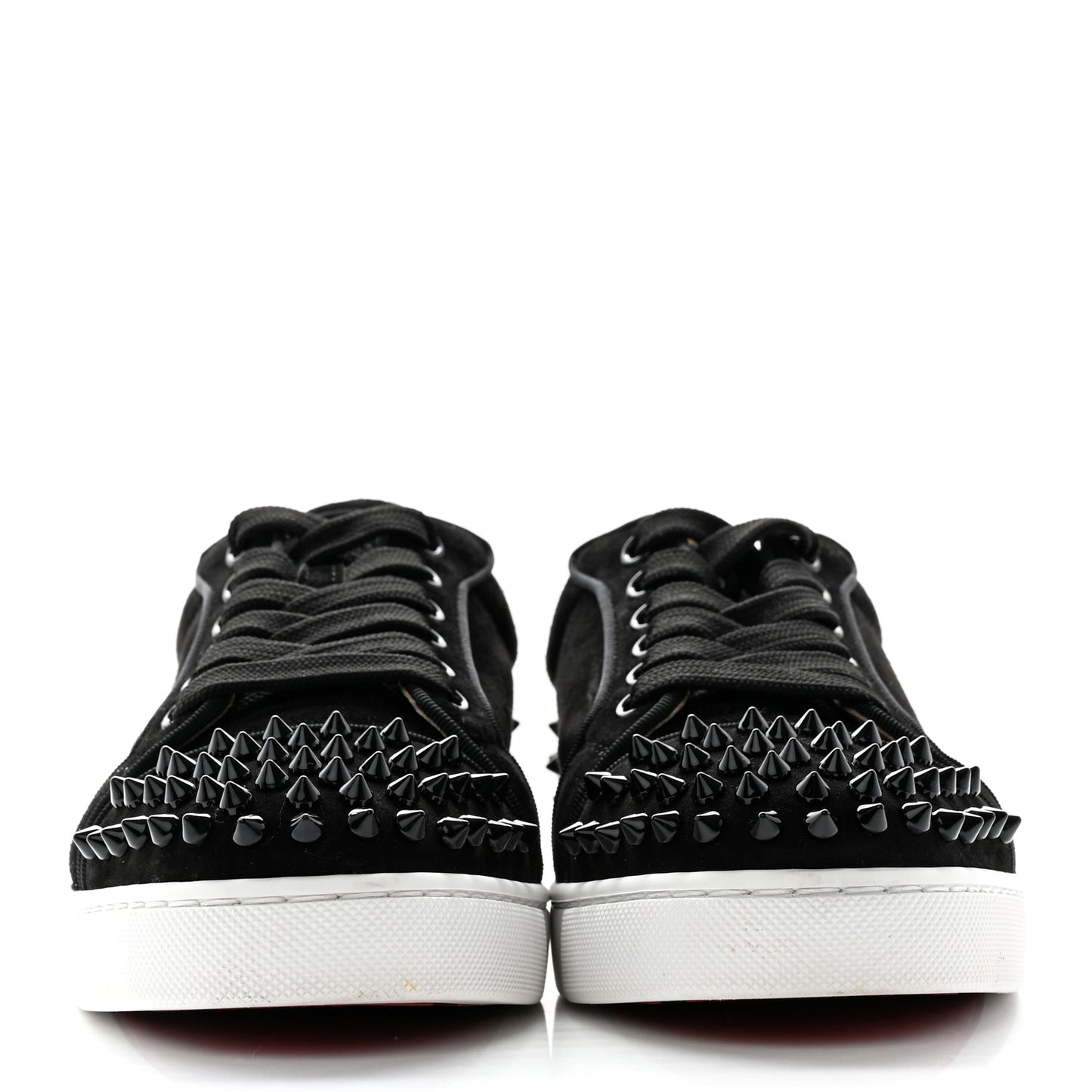 Veau Velours Spikes Womens Vieira Flat Sneakers 37 Black