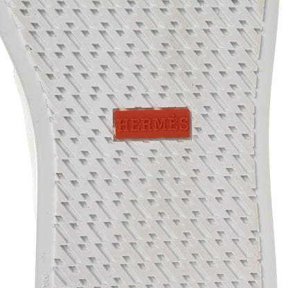 Hermes Epsom Calfskin Day Sneakers 37.5 White 7 of 11