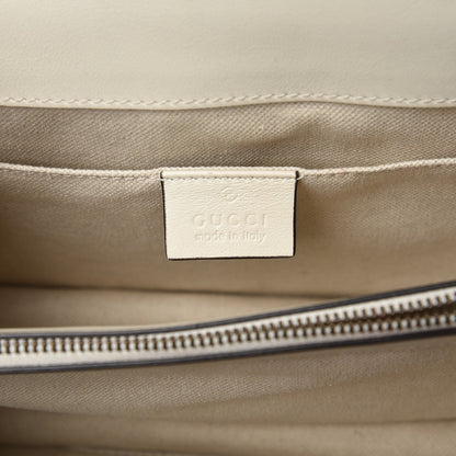 Gucci Calfskin Bamboo Web Medium Dionysus Top Handle Bag White Blue Hibiscus Red 6 of 14