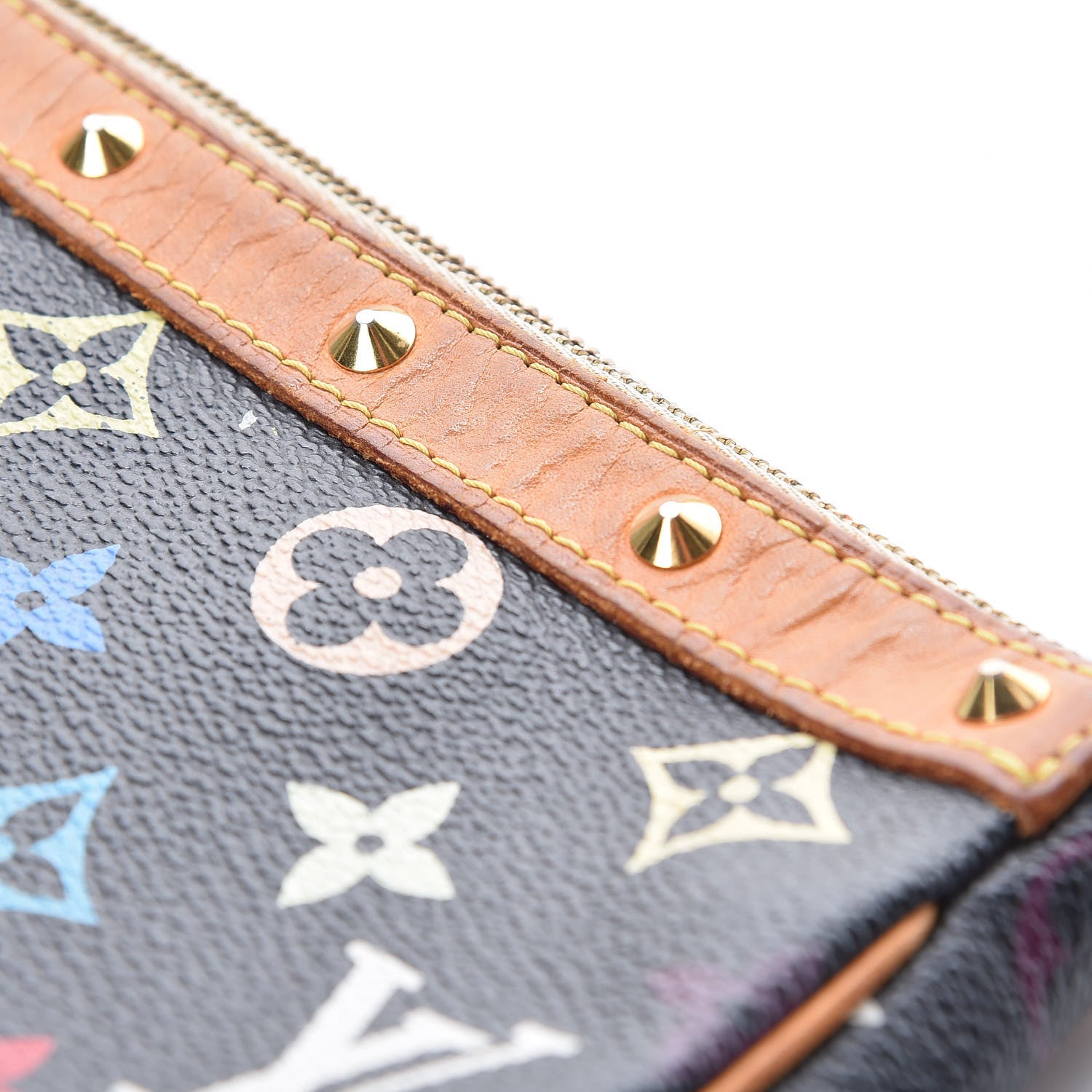 Louis Vuitton Monogram Multicolor Pochette Accessories Black 11 of 13