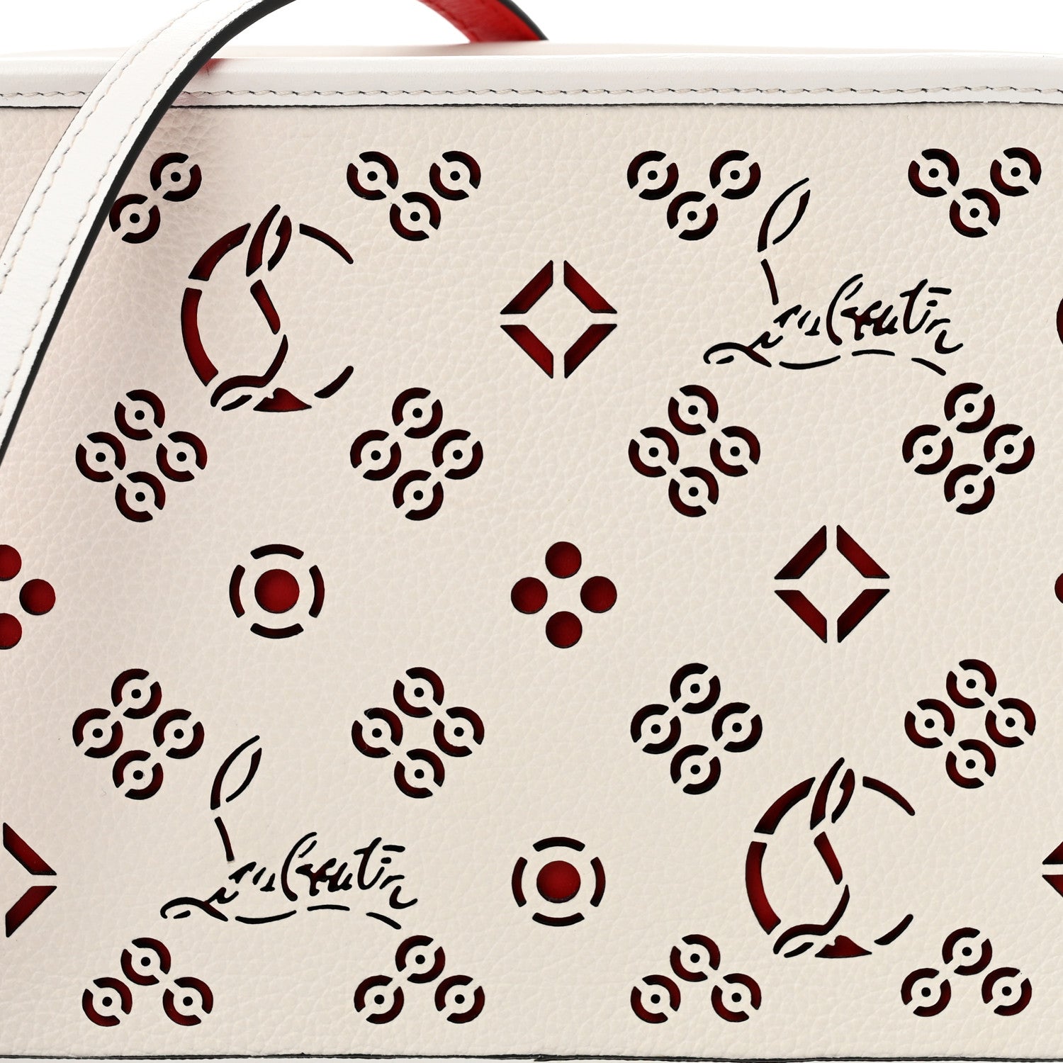 Christian Louboutin Calfskin Radioloubi White 8 of 11