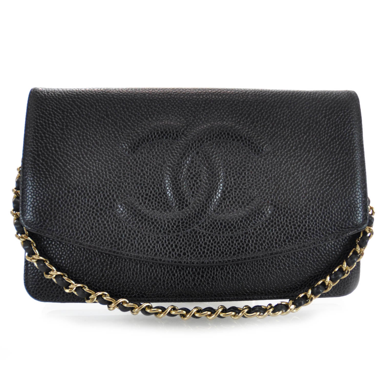Chanel Caviar Wallet on Chain WOC Black 1 of 8