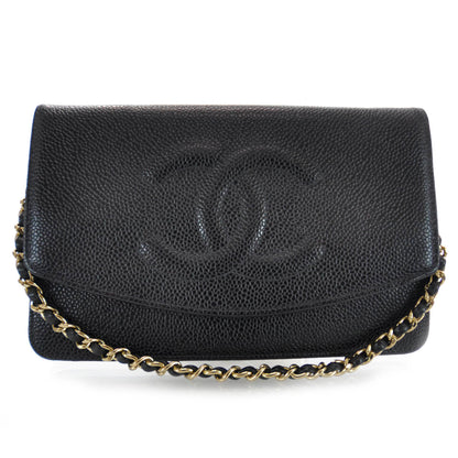 Chanel Caviar Wallet on Chain WOC Black 1 of 8