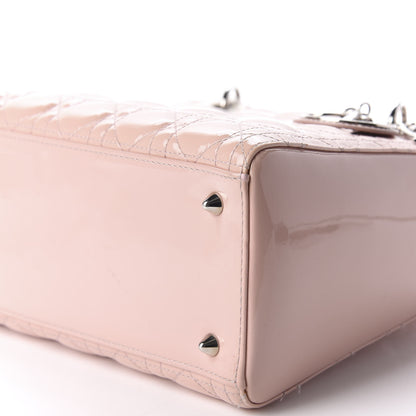 Christian Dior Patent Cannage Medium Lady Dior Rose Clair 8 of 9