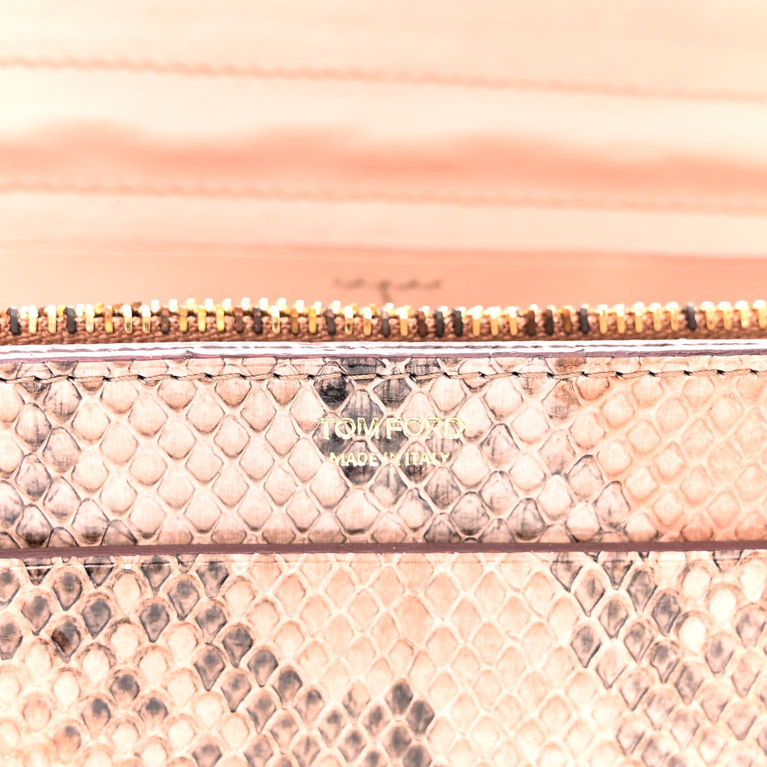 Tom Ford Snakeskin Wallet Beige 8 of 12