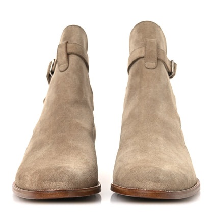 Saint Laurent Jodhpur Suede Mens Wyatt 30 Boots 41 New Sigaro 3 of 10