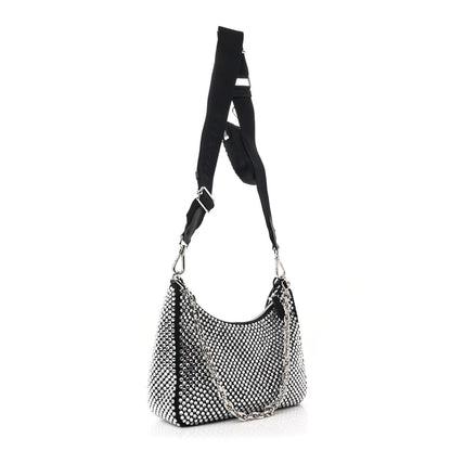 Prada Satin Crystal Re-Edition 2005 Shoulder Bag Cristal 3 of 12