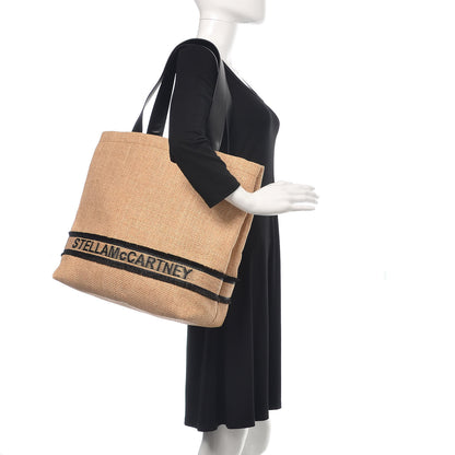Stella McCartney Raffia Faux Leather Small Tote 2 of 11