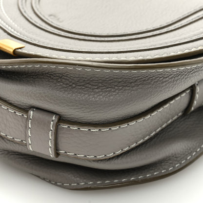 Chloe Calfskin Mini Marcie Round Crossbody Bag Cashmere Grey 8 of 9