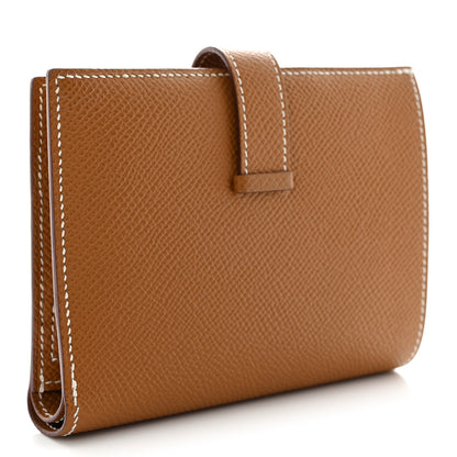 Hermes Epsom Bearn Compact Wallet Gold 3 of 9