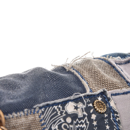 Chanel Denim Patchwork Medium Boy Flap Blue 9 of 10