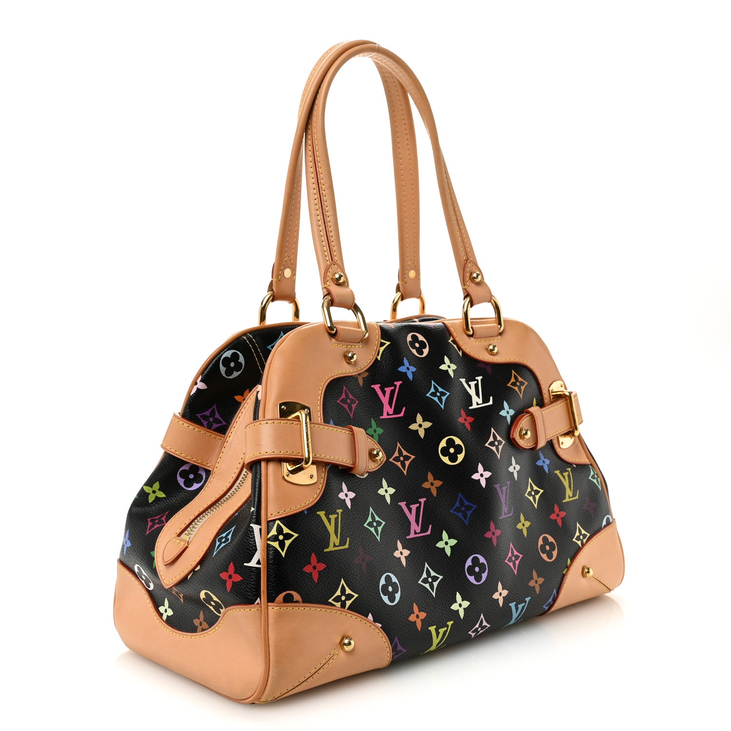 Louis Vuitton Monogram Multicolor Claudia Black 3 of 10