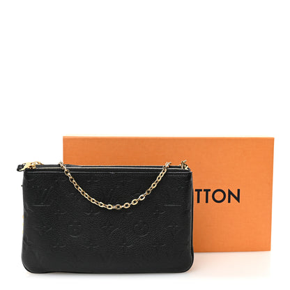 Louis Vuitton Empreinte Double Zip Pochette Black 13 of 13