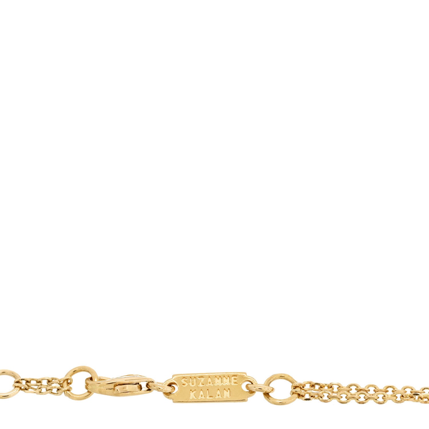 Suzanne Kalan 18K Yellow Gold Diamond Classic Bar Bracelet 3 of 4