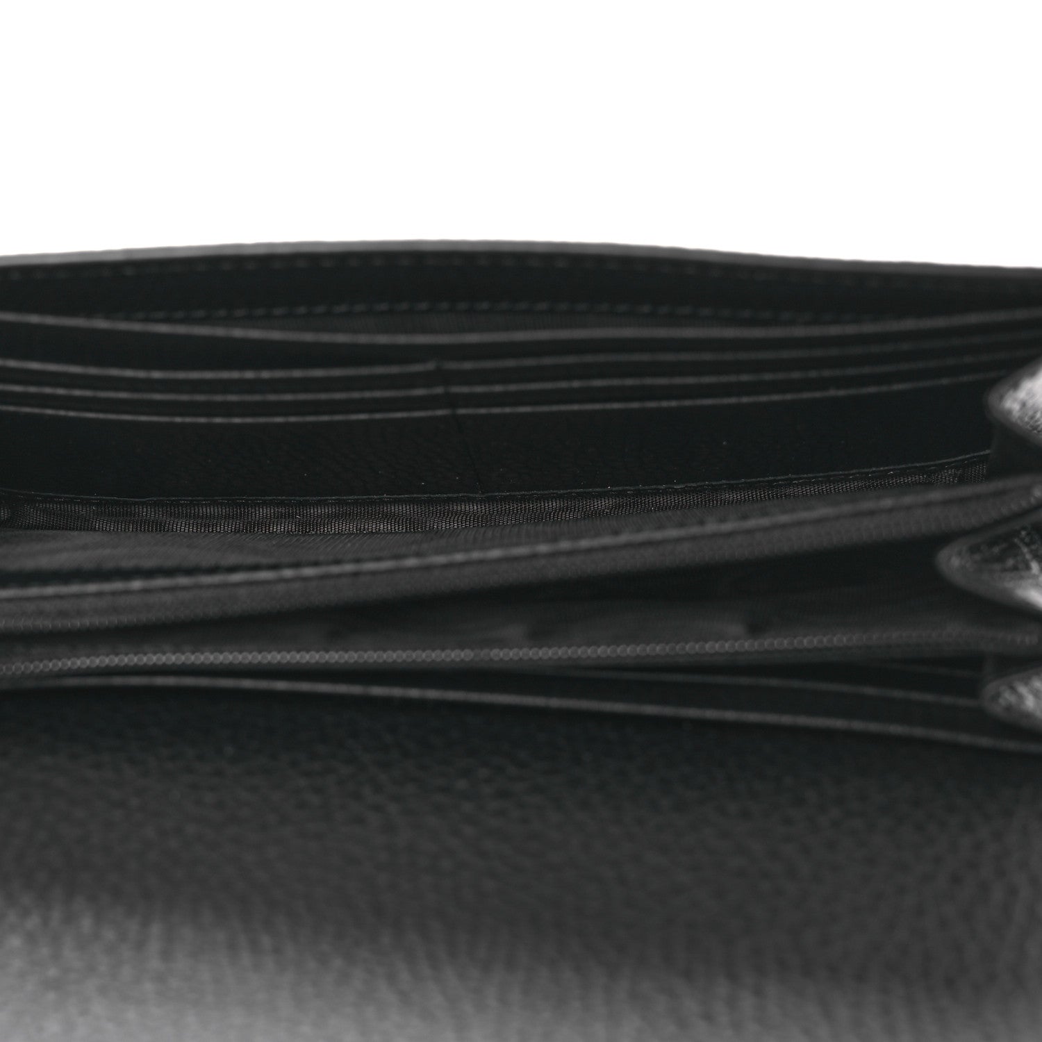 Gucci Dollar Calfskin Interlocking G Continental Wallet Black 5 of 8