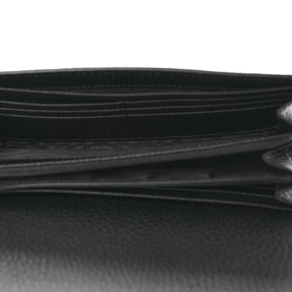Gucci Dollar Calfskin Interlocking G Continental Wallet Black 5 of 8