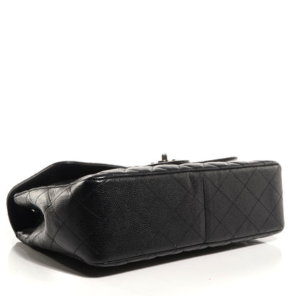 Chanel Caviar Jumbo Single Flap Black 4 of 9