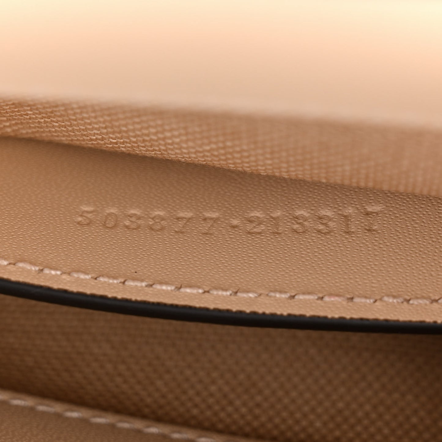 Denim Calfskin GG Monogram Small Ophidia Chain Shoulder Bag Light Beige