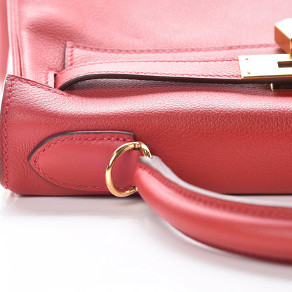 Hermes Evercolor Kelly Retourne 28 Rouge Casaque 16 of 39