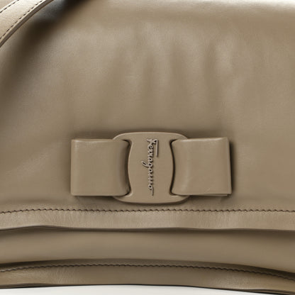 Salvatore Ferragamo Calfskin Small Viva Bow Shoulder Bag Bay Leaf 9 of 11