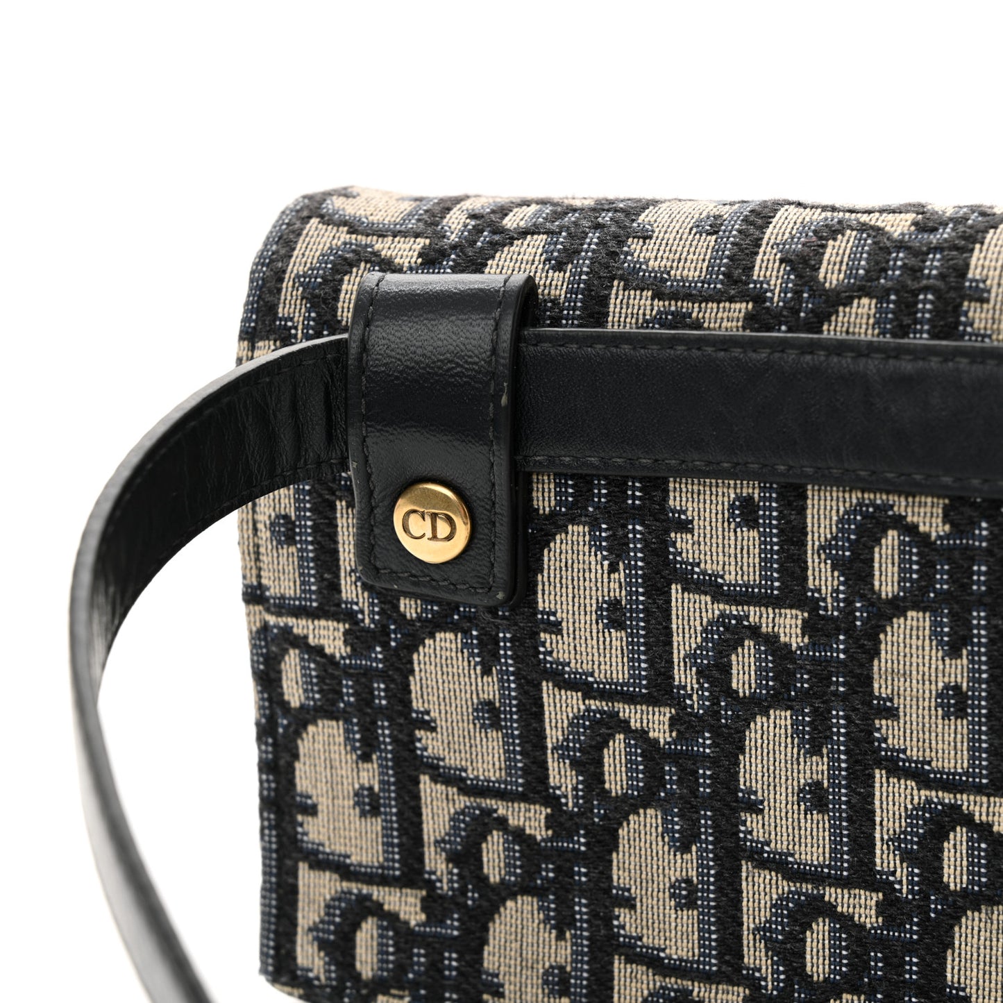 Oblique Saddle Belt Bag Blue