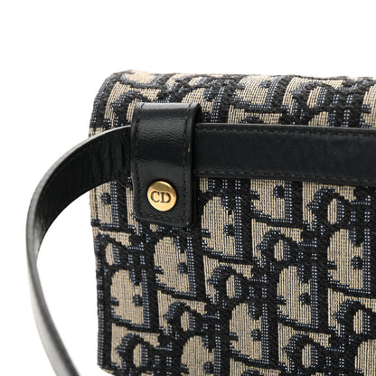Christian Dior Oblique Saddle Belt Bag Blue 13 of 14