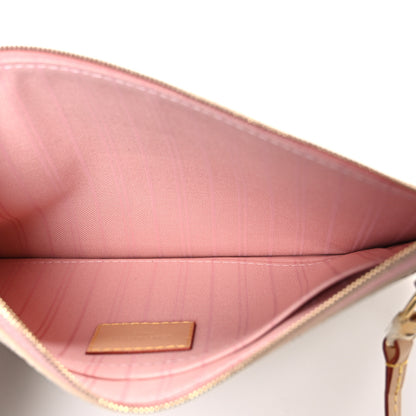 Louis Vuitton Damier Azur Neverfull MM GM Pochette Rose Ballerine 5 of 6