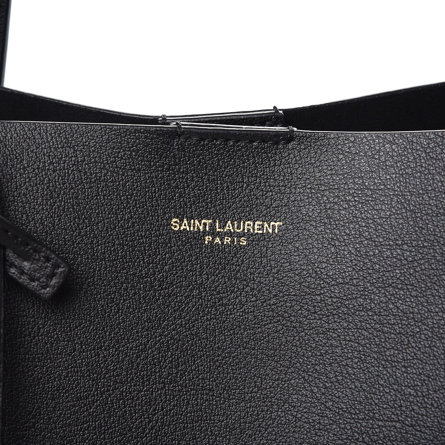 Saint Laurent Calfskin Large Shopping Tote Black 8 of 9