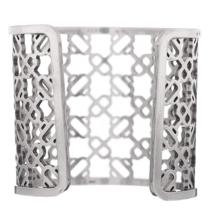 Hermes Sterling Silver Passerelle Chaine d'Ancre Cuff Bracelet LG 3 of 4