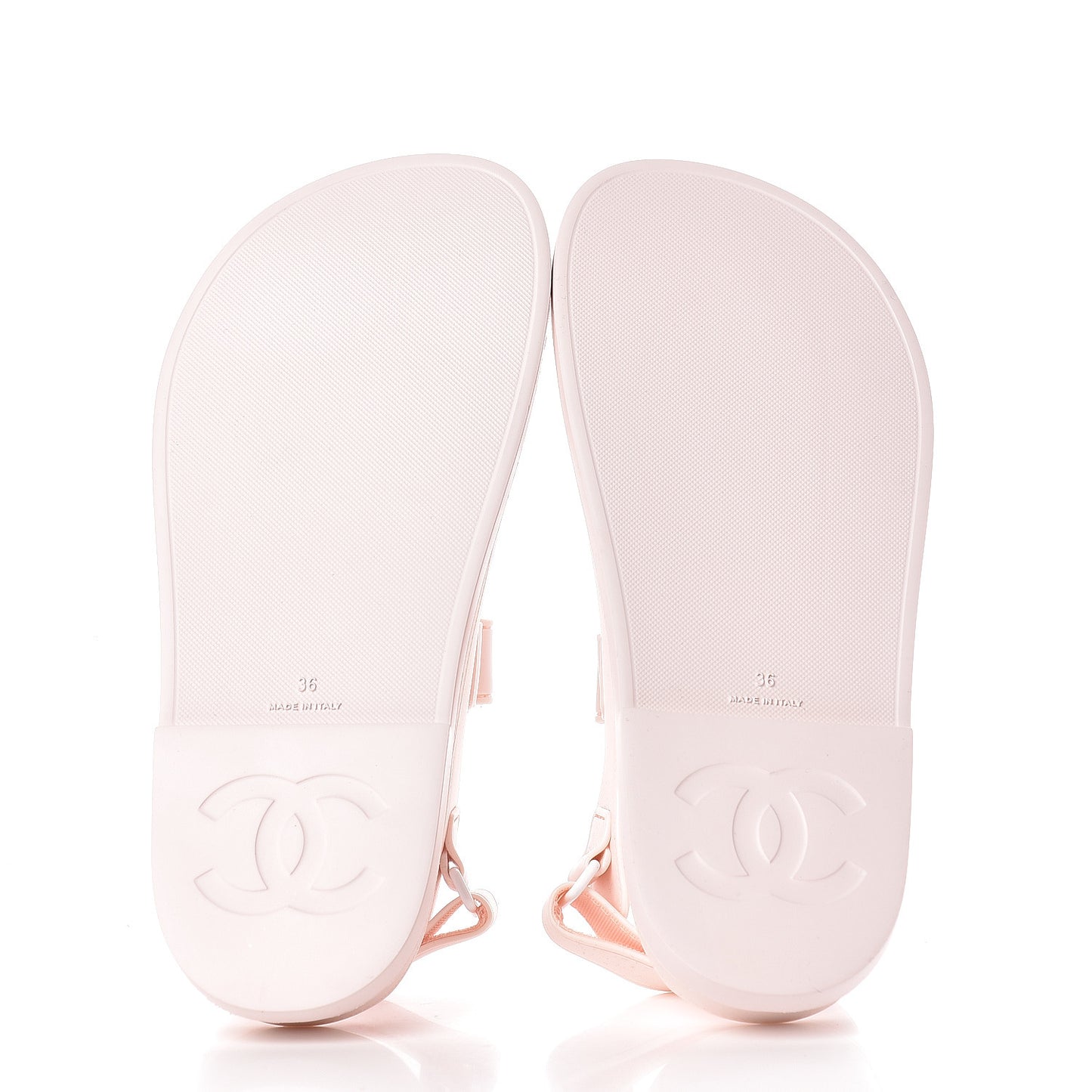 Rubber CC Flat Sandals 36 Pale Pink